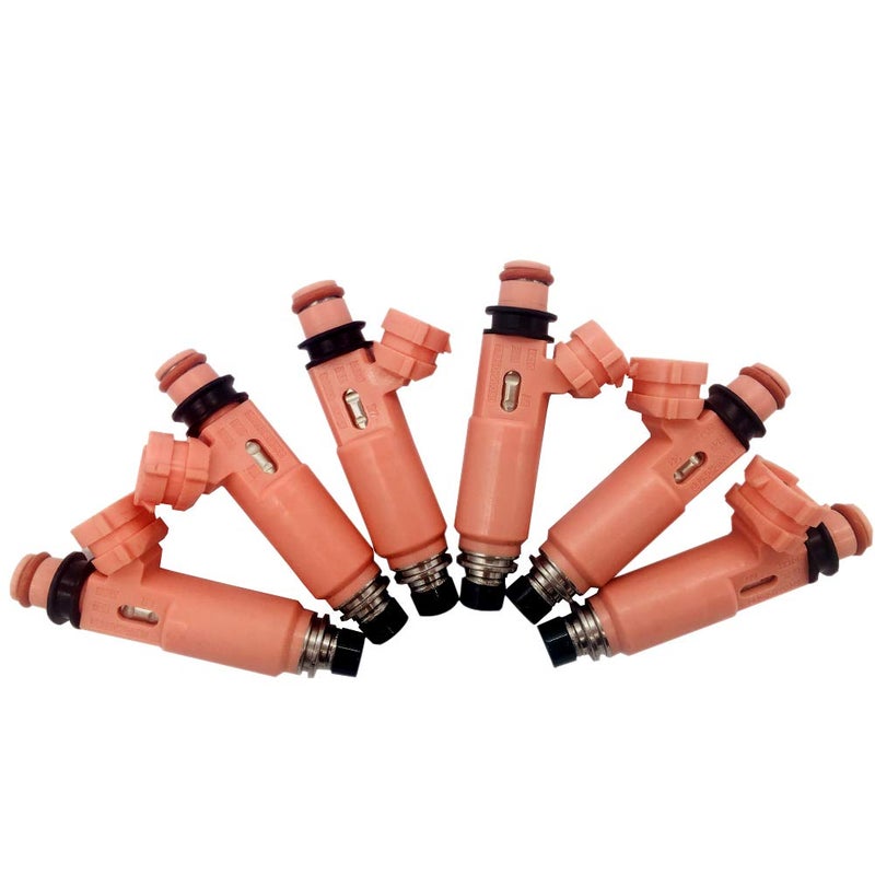 Amrxuts 6pcslot 2325020030 12 Holes Fuel Injectors for Toyota 20052007 Highlander Solara 33L 20042006 Sienna 33L 20022003 Camry 30L for Lexus 20022005 ES330 30L 33L 232500A020 2325020030