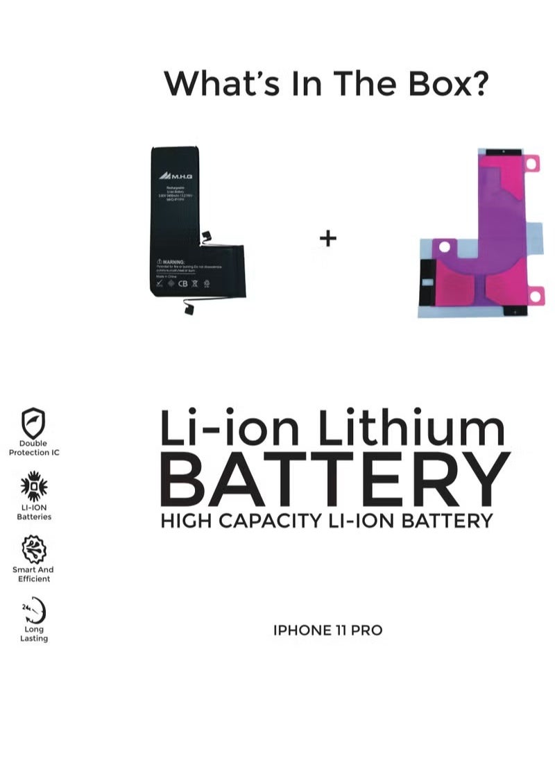 M.H.Q IPHONE 11 PRO BATTERY  - Image 1