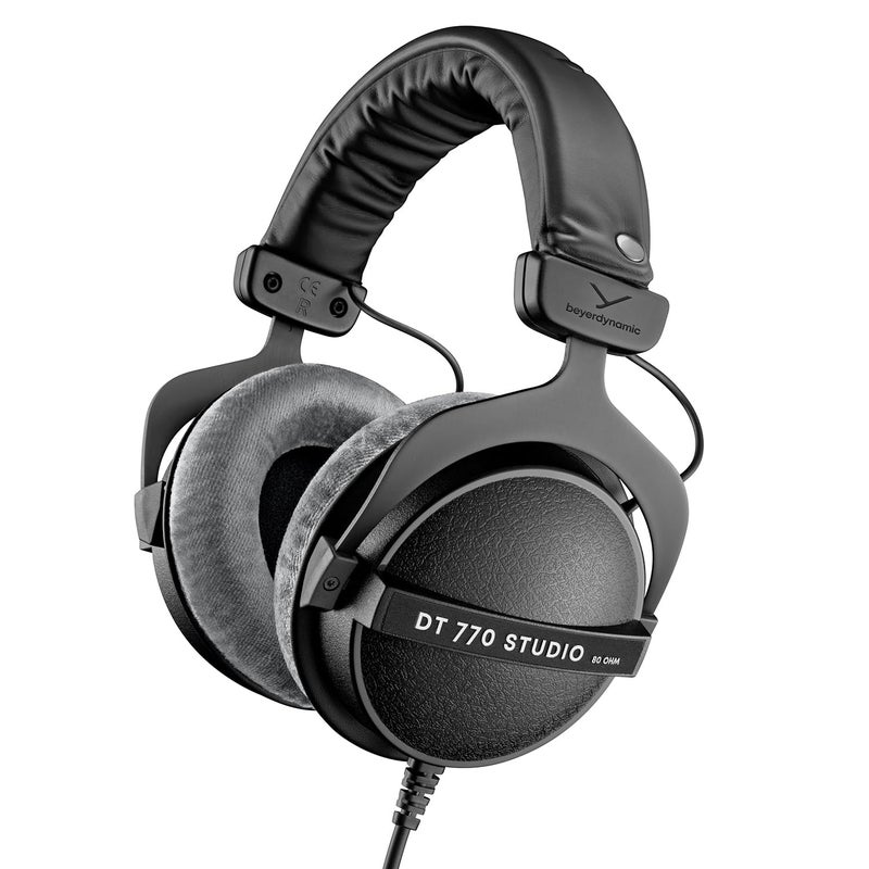 Beyer Dynamic beyerdynamic DT 770 Pro Studio Headphones - Over-Ear, Closed-Back, Professional Design for Recording and Monitoring (80 Ohm, Grey) - Image 1