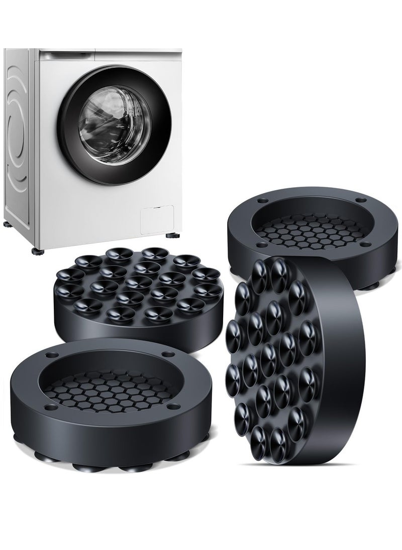 sokany - Generic 4 Pack Anti Vibration Pads for Washing Machine with Strong Adsorption Suction Cup, Non Slip Rubber Stabilizer Support Feet Mat for Washer and Dryer Machine, Noise Dampening, Stop Washer Dryer Walking - Image 1