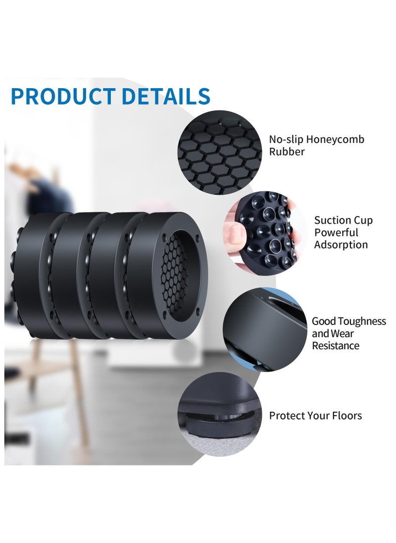 sokany - Generic 4 Pack Anti Vibration Pads for Washing Machine with Strong Adsorption Suction Cup, Non Slip Rubber Stabilizer Support Feet Mat for Washer and Dryer Machine, Noise Dampening, Stop Washer Dryer Walking - Image 1
