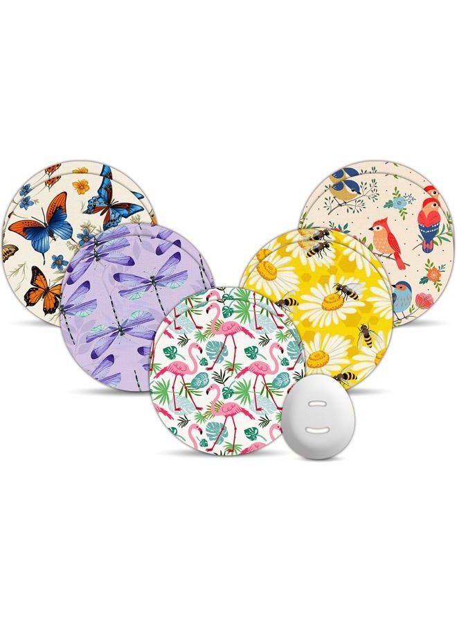 Amolyfe Dexcom G7 Over Patches Waterproof, 10 Pack Dexcom Stelo Overpatches, Bump-Proof with Hard Cap, Breathable, Medical Adhesive, 10-Day CGM Protection (Butterfly) - Image 1