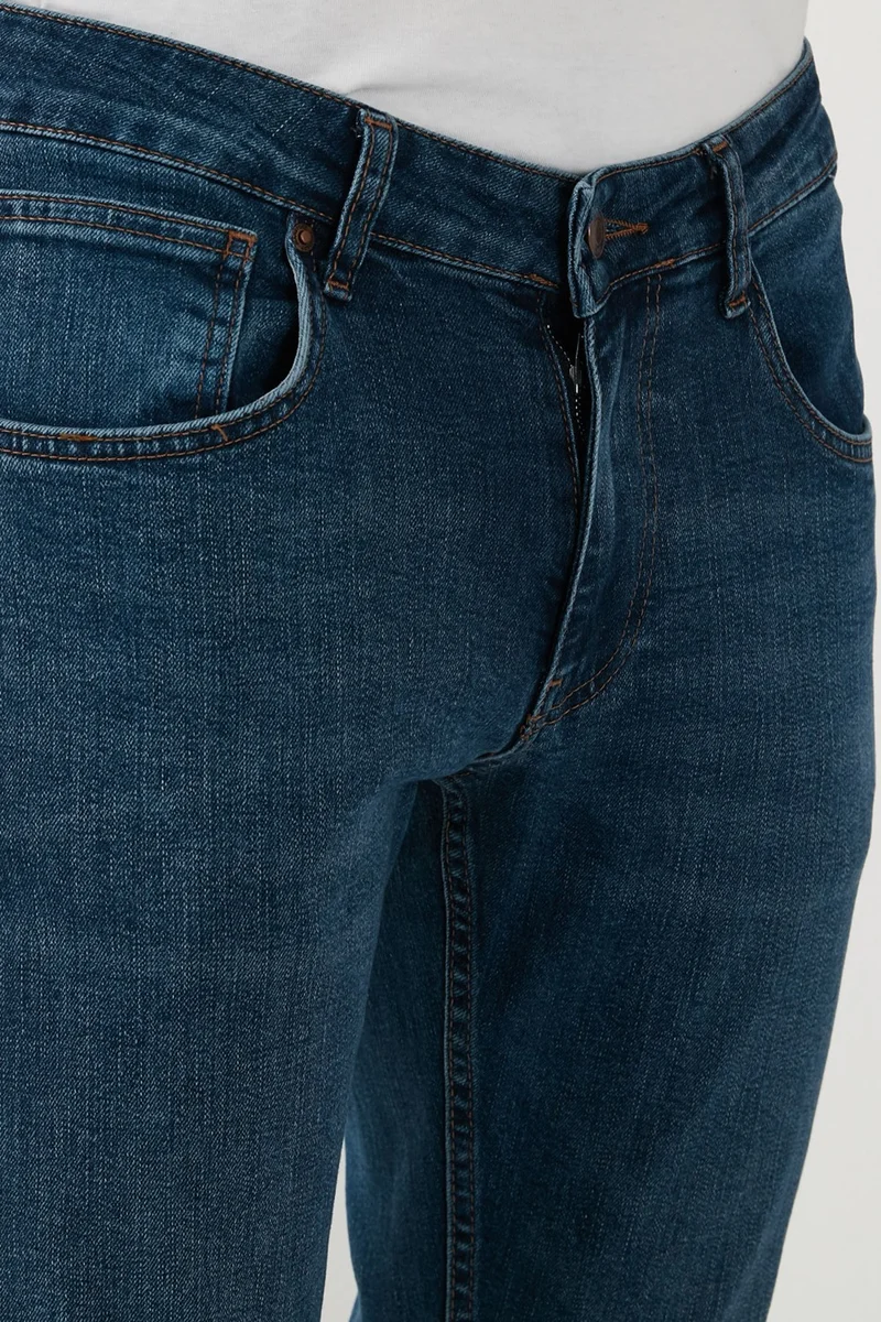 بوراتي Cotton Regular Fit Normal Waist Straight Leg Jeans Men's Jeans 2212S18PARMA