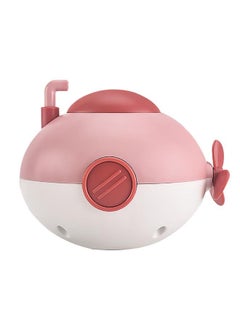 NIBEMINENT Baby Clockwork Submarine Tub Toy Interactive Hand Eye Coordination Rotating Knob Wind Up Bathtub Red  - Image 1