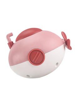 NIBEMINENT Baby Clockwork Submarine Tub Toy Interactive Hand Eye Coordination Rotating Knob Wind Up Bathtub Red  - Image 3