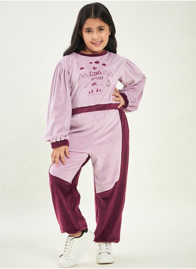 Stylo Bug - Graphic Print Sweatshirt With Track Pants by Styli - Image 1