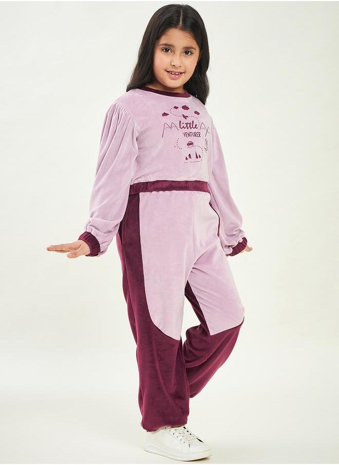 Stylo Bug - Graphic Print Sweatshirt With Track Pants by Styli - Image 1
