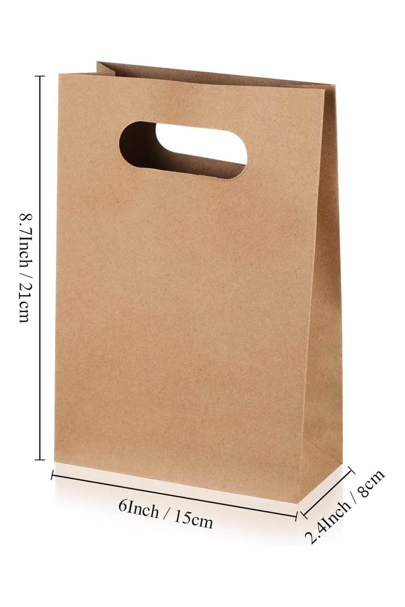 PEI  AN Happy Birthday Kraft Paper Gift Bags with Handles - 21x15x8cm (8.7x6x2.4) - Customizable Party Favor Bags for Gifts, Clothing  Treats (10pcs) - Image 4