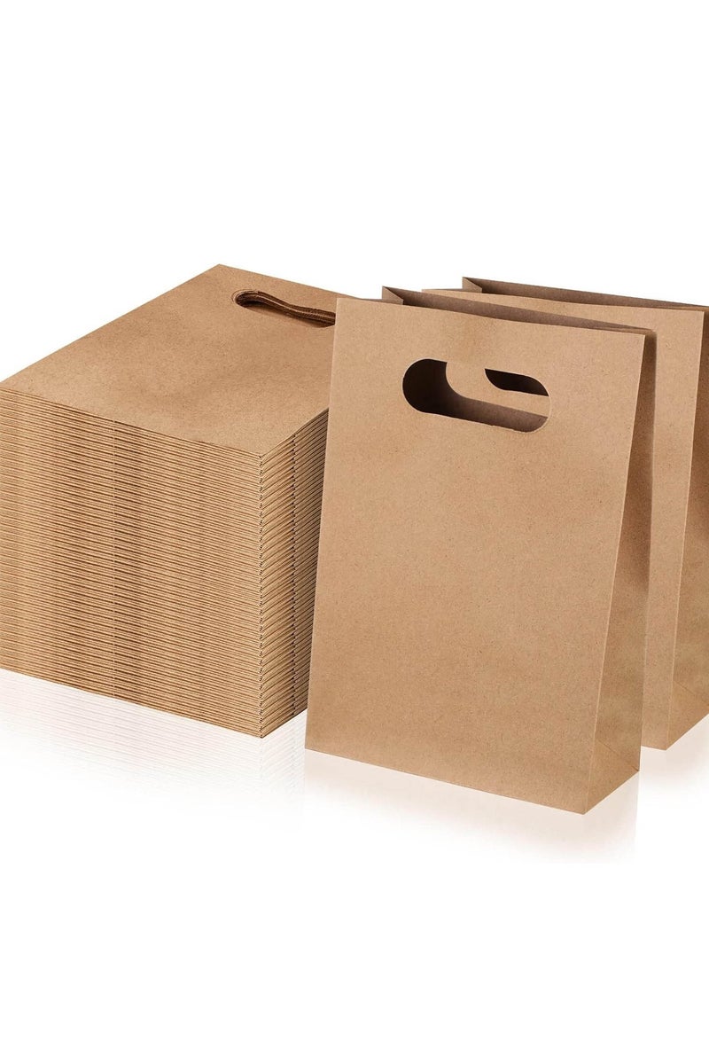 PEI  AN Happy Birthday Kraft Paper Gift Bags with Handles - 21x15x8cm (8.7x6x2.4) - Customizable Party Favor Bags for Gifts, Clothing  Treats (10pcs) - Image 1