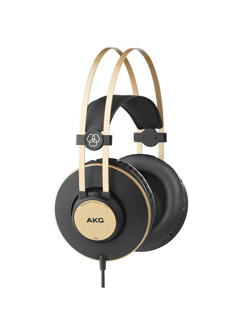 AKG Closed-back Circumaural Headphones with 40mm Drivers, 1/8" Gold Plug, and 1/4" Gold Screw-on Adapter - Image 1