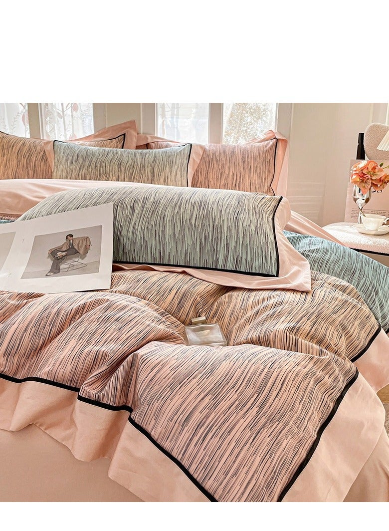 Bed Sheet Style —  French High-End 100 Thread Pure Cotton Embroidered Bedding Four Piece Set - Image 1