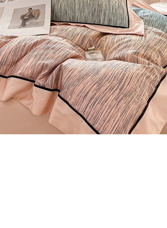 Bed Sheet Style —  French High-End 100 Thread Pure Cotton Embroidered Bedding Four Piece Set - Image 3