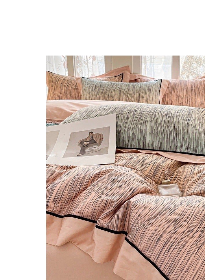 Bed Sheet Style —  French High-End 100 Thread Pure Cotton Embroidered Bedding Four Piece Set - Image 4