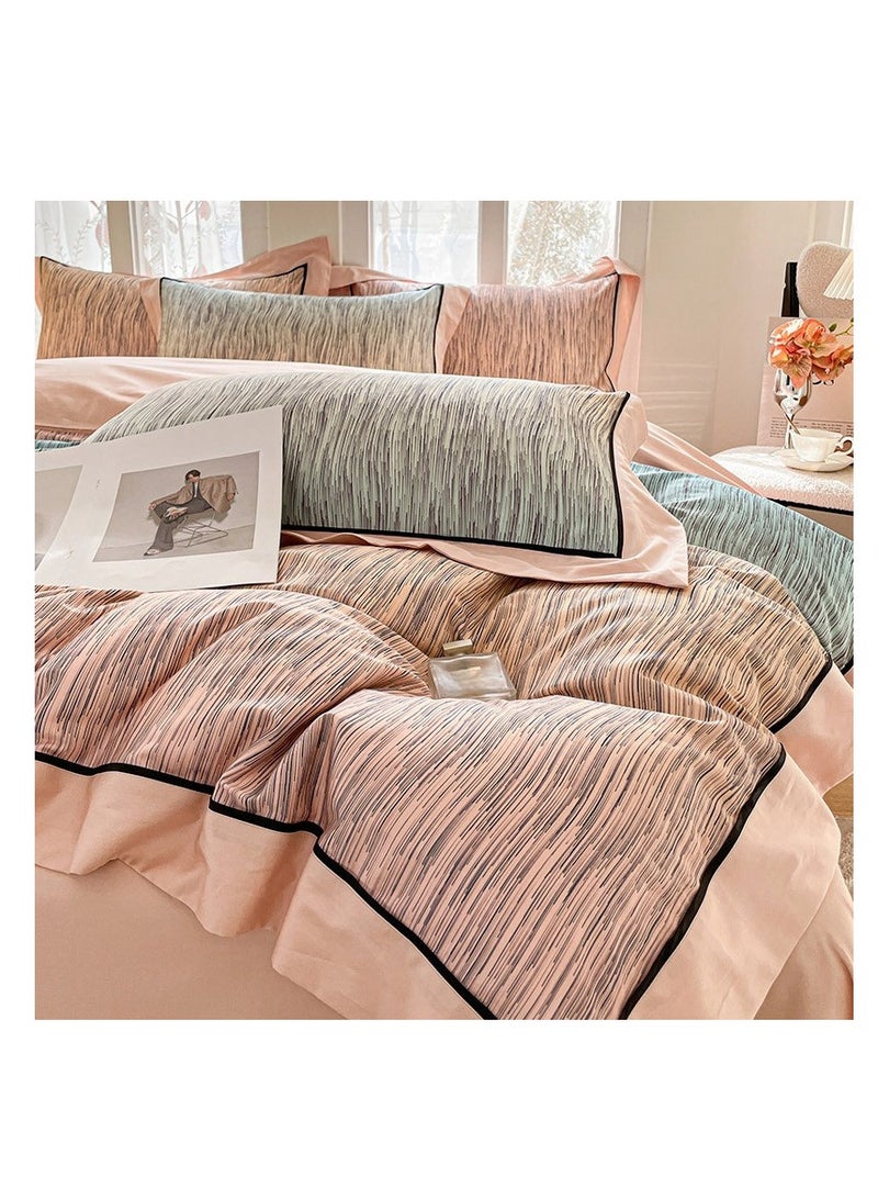Bed Sheet Style —  French High-End 100 Thread Pure Cotton Embroidered Bedding Four Piece Set - Image 5