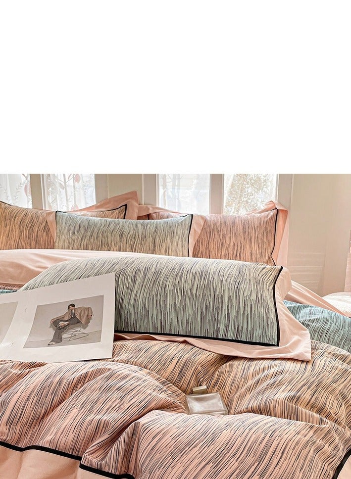 Bed Sheet Style —  French High-End 100 Thread Pure Cotton Embroidered Bedding Four Piece Set - Image 2