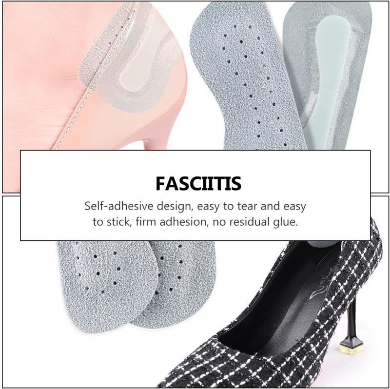 Leather Heelpiece Stickers 4 Pairs Anti-wear Heel Cushion Pads Adhesive Protective Shoe Pads for High Heels Preventing Blisters - Image 3