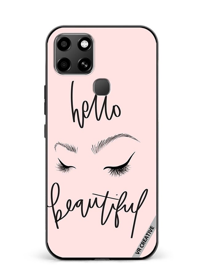 VR CREATIVE Protective Case Cover For Infinix Smart 6 Hello beautiful Design Multicolour - Image 1