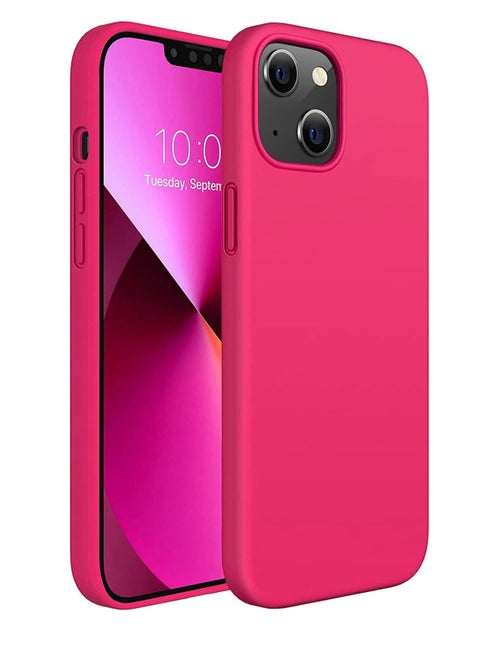 Silicone Case Compatible with iPhone 14 plus - Perfect Protection and Stylish Design, Compatible with Wireless Charging, Protects Against Bumps and Scratches (rose pink)