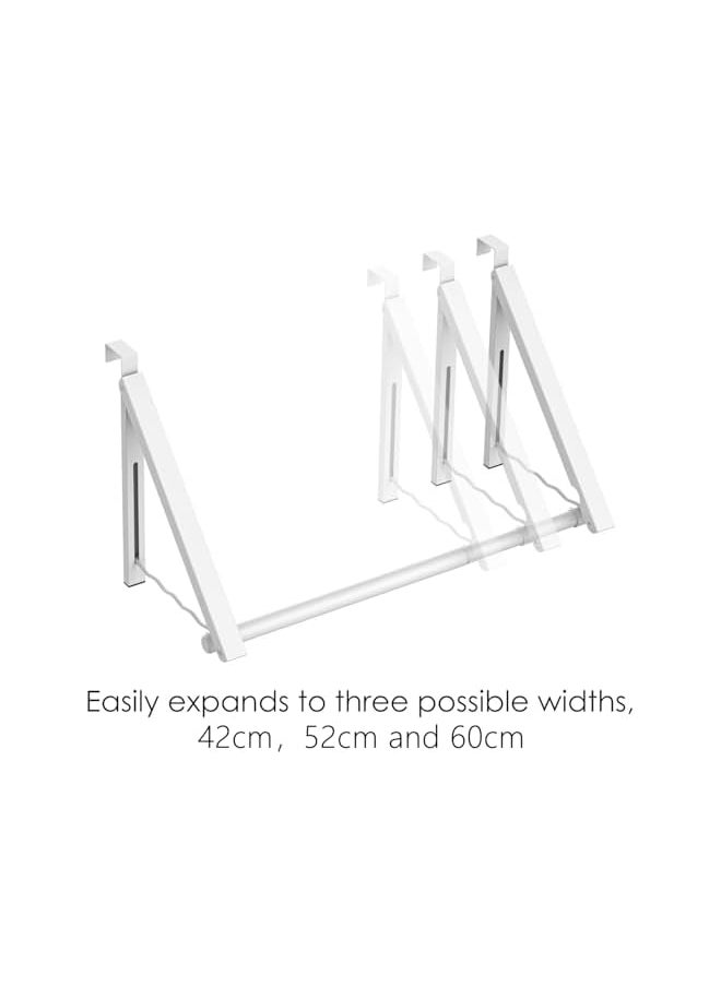 PROMASS promass Over The Door Hanger Foldable - Over The Door Rack for Hanging Towels, Coats & Clothes - Over The Door Hanger Hooks for Bedroom, Washroom and Office  - Image 5