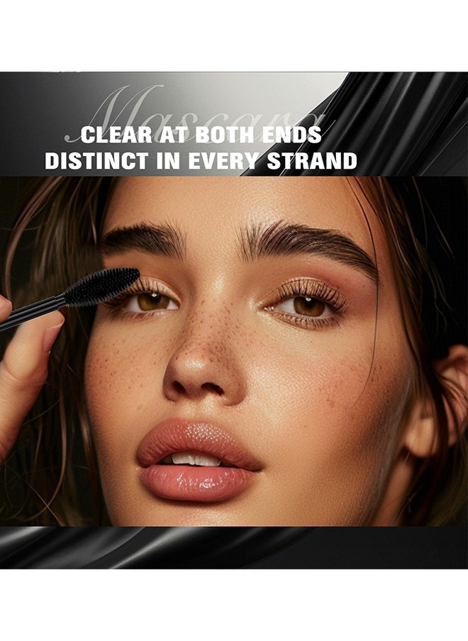 QIC 2 in 1 Mascara - 4D Silk Fiber Lash Mascara, Thrive Mascara For Natural Lengthening And Thickening Effectno clumping Superstrong Mascara for LongLasting Beauty Charming Eye Make up  - Image 4