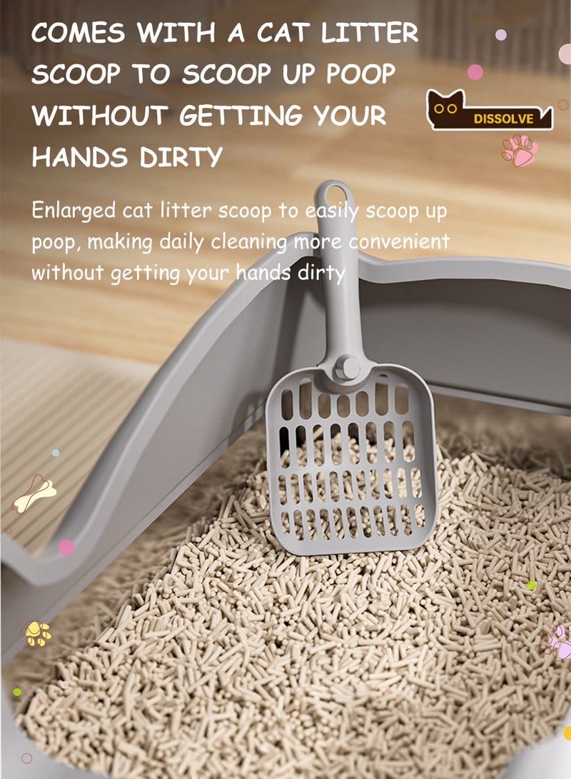 Kidle Stainless Steel Cat Litter Box Metal Cat Litter Box Tray with High Wall Sides Easy to Clean  - Image 2