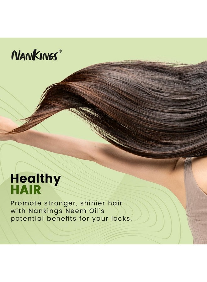 Nankings ® Cold Pressed Neem Oil 100% Pure And Natural For | Hair Growth |Hair Conditioning | Dandruff Control | Skin Tone Improvement | Acne Control And Garden (250 Ml) Azadirachta Indica - Image 4
