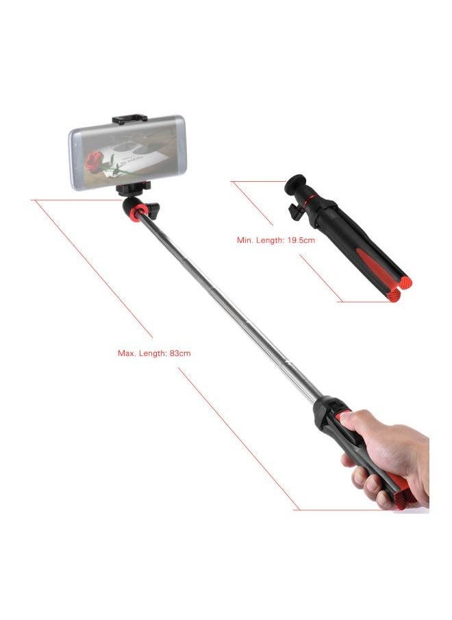 NIBEMINENT - Universal Handheld Extendable Tripod Selfie Stick With Remote Control Black - Image 1