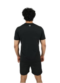Abitos Men's Black Neck T-Shirt – Premium Activewear for Unmatched Style and All-Day Comfort  - Image 3