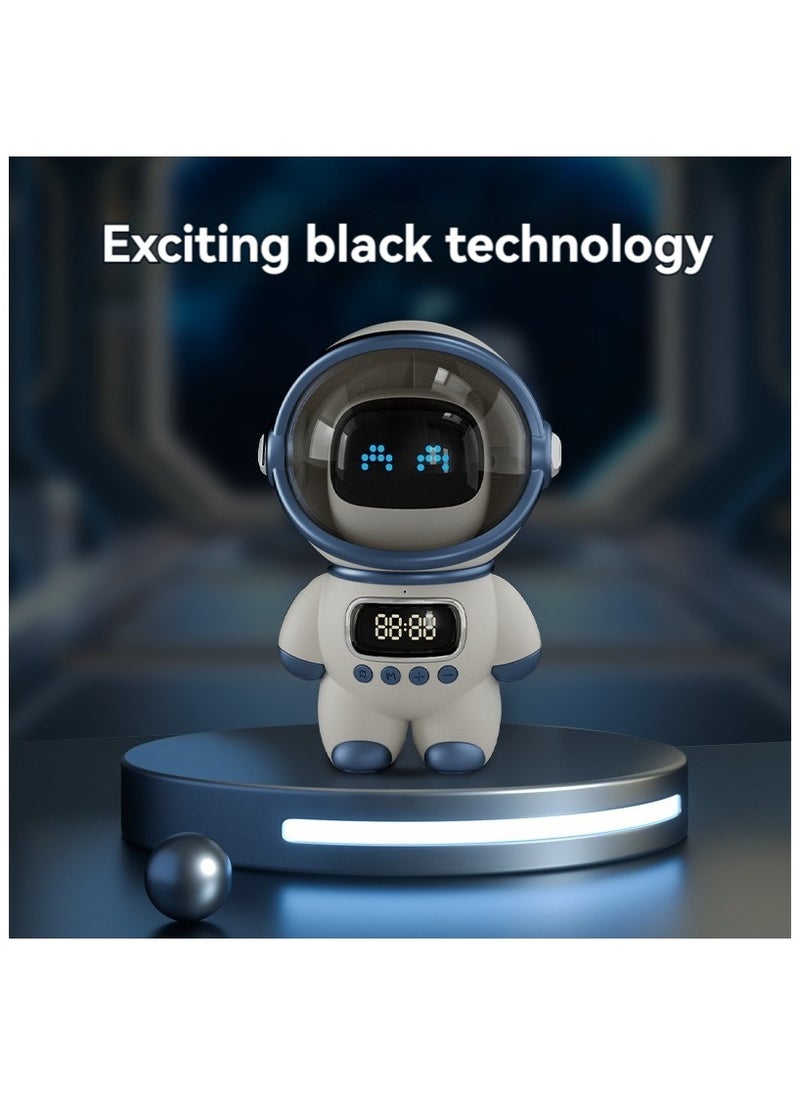Generic - Astronaut Bluetooth Speaker, Astronaut Smart AI Interactive Bluetooth 5.1 Speaker Alarm Clock, HIFI Speaker Subwoofer Colorful Lights, Phone Card USB Flash Drive, FM Radio TF Expansion Play. - Image 1