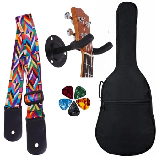 MOCKING BIRD Acoustic Guitar Bag Foam Padded Guitar Cover for 38, 39, 40, 41 inch with Adjustable Guitar Strap Wall Mount Holder and Guitar Picks for Acoustic Electric Bass Guitar Accessories - Image 1