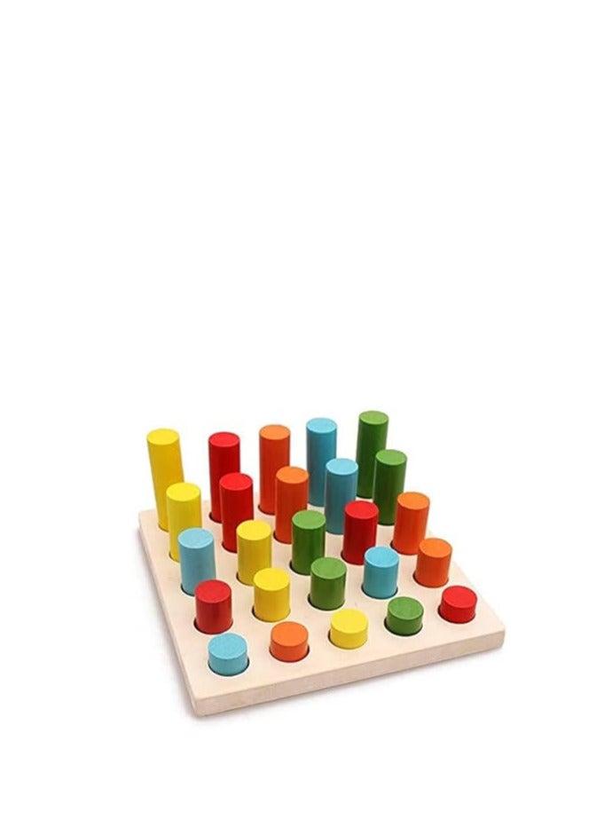 FUN TIME Wooden Shapes and Colors Toy Set 8 Pieces  - Image 3