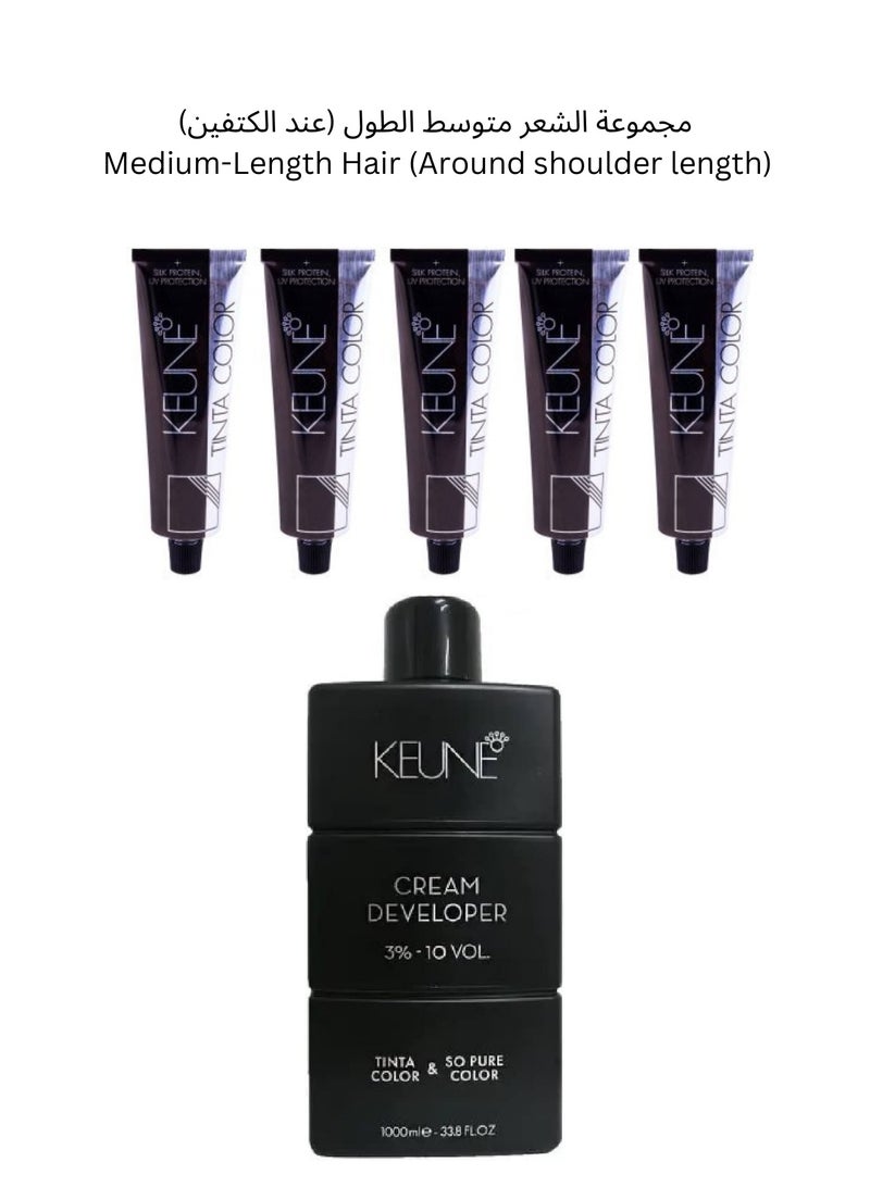 Keune Professional Ready-Made Hair Dye Formula with Developer – Long-Lasting Light Copper Blonde (Multiple Hair Length Options) - Image 5
