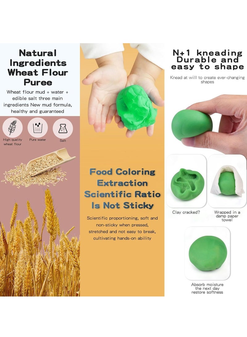 SYOSI Dough Dentist Dinosaur Toy Set - Clay Modeling Kit for Kids 3+ Years - Image 3