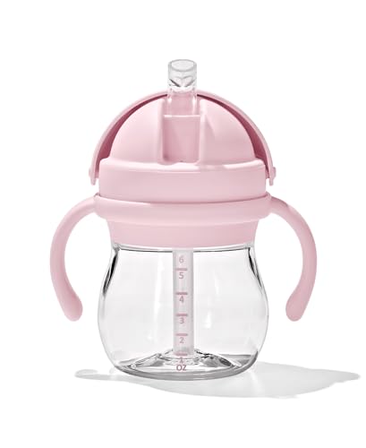 OXO Tot Transitions Straw Cup with Removable Handles 6 oz Blossom