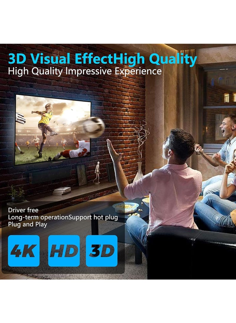 Generic 4K 1x8 HDMI Splitter, 4K HDMI Splitter, 1 in 8 Out HDMI Splitter, Multi Monitor Outputs Support 4K Ultra HD & 3D, 8 Port Powered HDMI Splitters, for Commercial Office/PS4/HDTV/Projector (UK Standard)  - Image 4