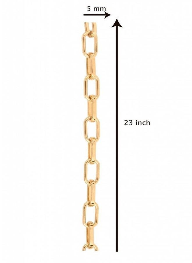 ZIVOM® Gold Plated Italian Oval Link Cable Belcher Chain 23" Gift - Image 3