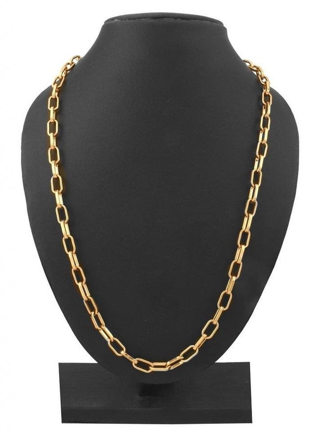 ZIVOM® Gold Plated Italian Oval Link Cable Belcher Chain 23" Gift - Image 2