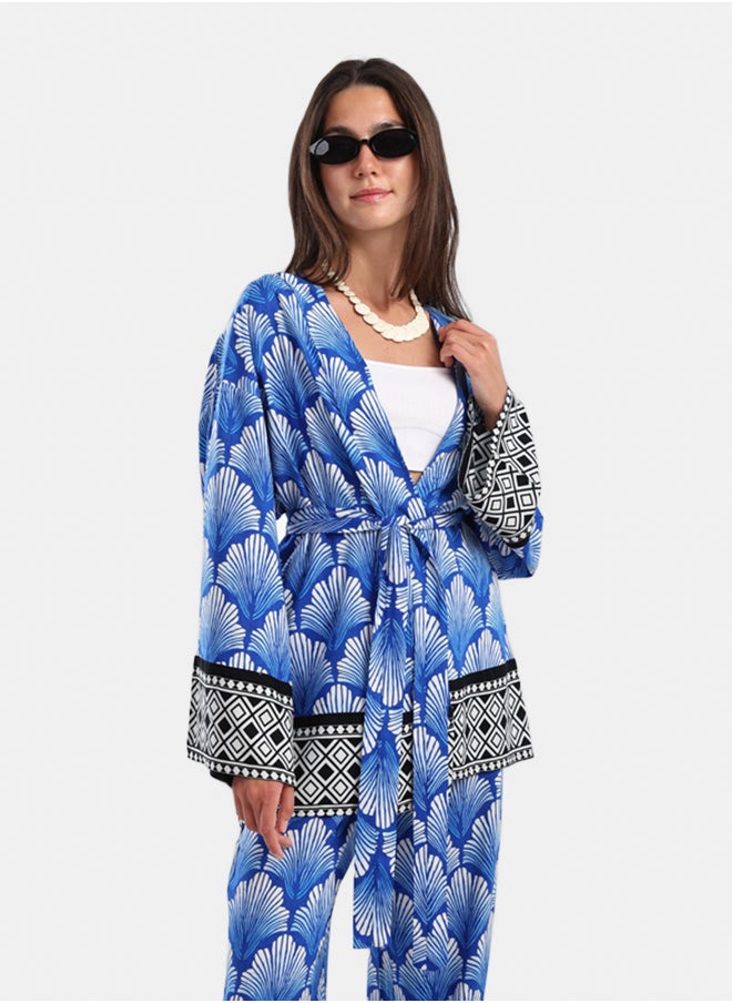Carina Shell Printed Kimono  - Image 1