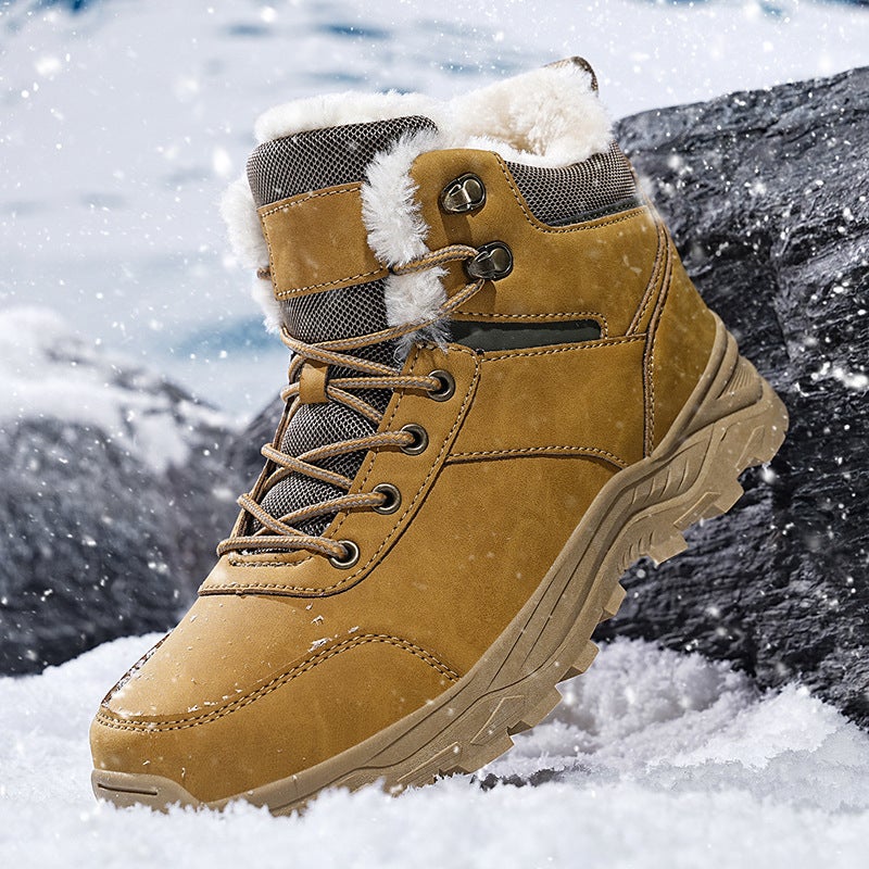 Martin Boots Men'S Fleece-Lined Warm Labor Protection Shoes Lightweight Non-Slip Wear-Resistant Work Shoes Stab-Resistant Safety Protective Shoes For Winter - Image 2