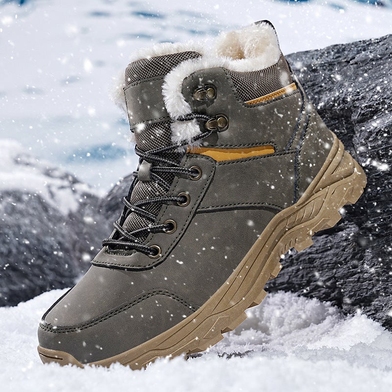 Martin Boots Men'S Fleece-Lined Warm Labor Protection Shoes Lightweight Non-Slip Wear-Resistant Work Shoes Stab-Resistant Safety Protective Shoes For Winter - Image 3