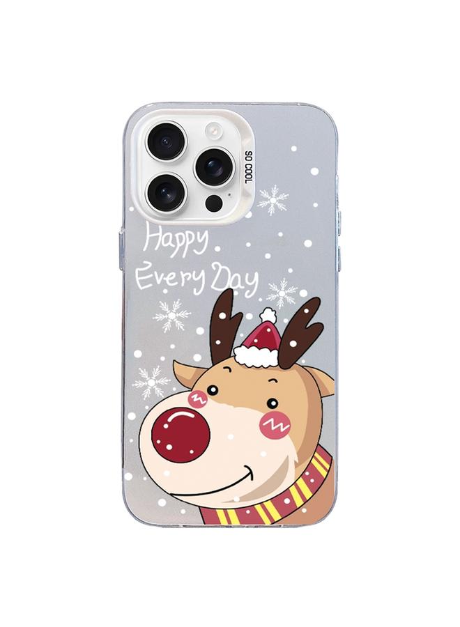 اس-توب جراب لهاتف iPhone 16 Pro من سلسلة Christmas Series PC بغطاء كامل ونمط هاتف - Image 1