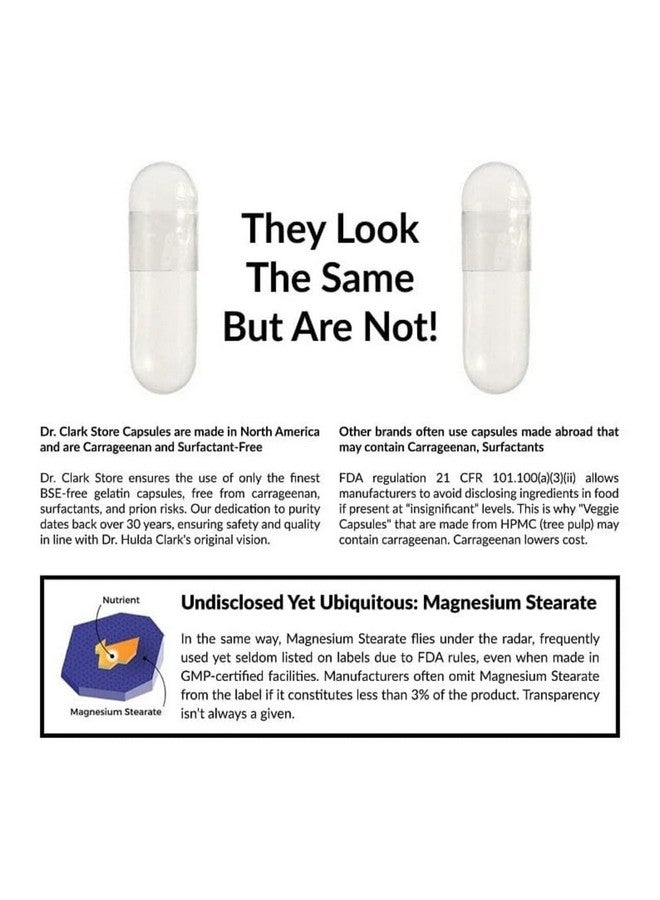 Dr Clark Store Bug Buster Anti-Candida Formula - 620mg, 100 Capsules, Supports Candida Detox & Digestive Health - Image 5