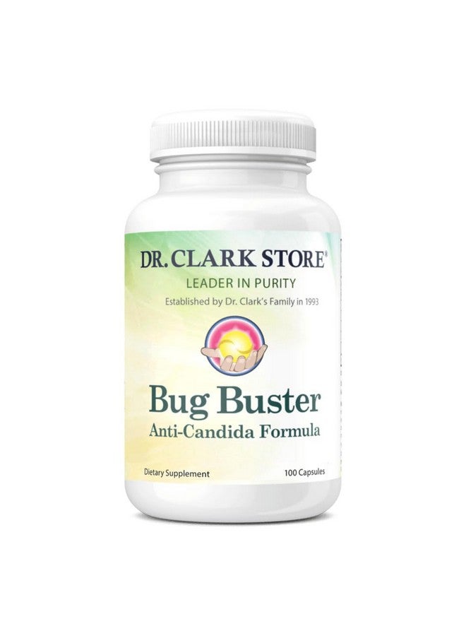 Dr Clark Store Bug Buster Anti-Candida Formula - 620mg, 100 Capsules, Supports Candida Detox & Digestive Health - Image 1
