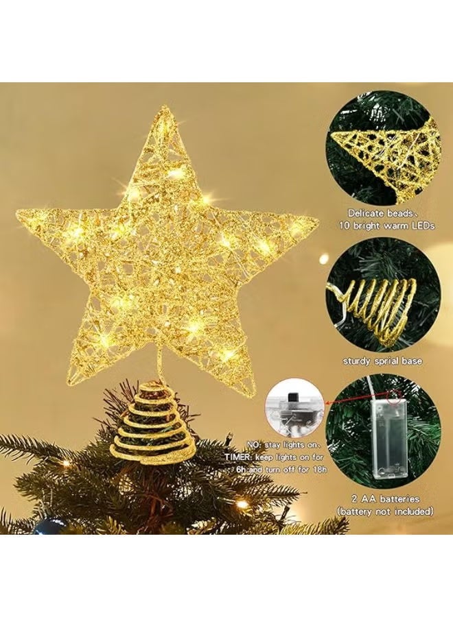 25 cm Star Christmas Tree Light with 10 LEDs - Image 3