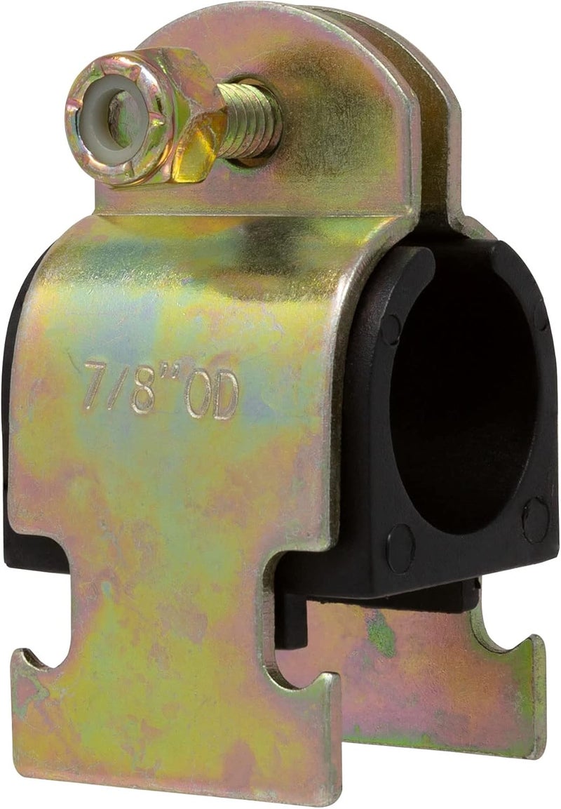Metpure Rubber Cushion Strut Clamp 3/4" NOM (7/8" OD) for Mounting Copper Piping, PEX Pipe, CVPC Tubing - 5 Pack - Image 2