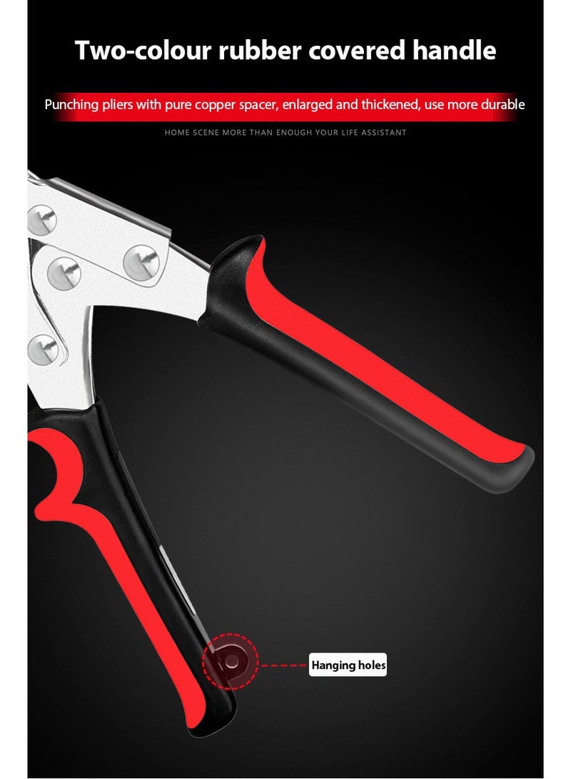 Labour-saving Leather Hole Punch, Belt Hole Puncher for Leather, Revolving Punch Plier Kit,Leather Punch Plier for Leather, Belts, Watches, Handbags, Leather Punch Tool for Belts Diameter : 4.5/4 /3.5/3/2.5/2mm. - Image 4