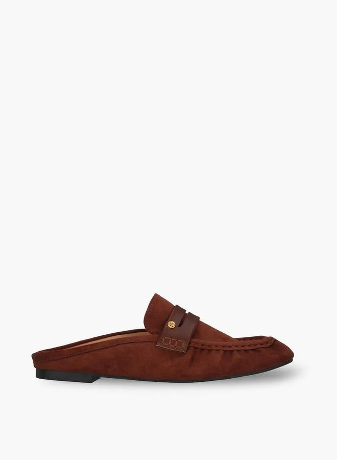 Celeste BROWN Women Textured Mules for Women | Best Price UAE