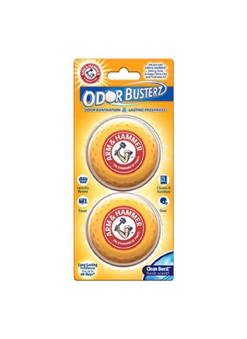 Arm & Hammer Arm & Hammer Odor Busterz – 2-Pack Odor Eliminating Fresheners for Shoes, Bags, & Sports Gear, Long-Lasting Freshness  - Image 1