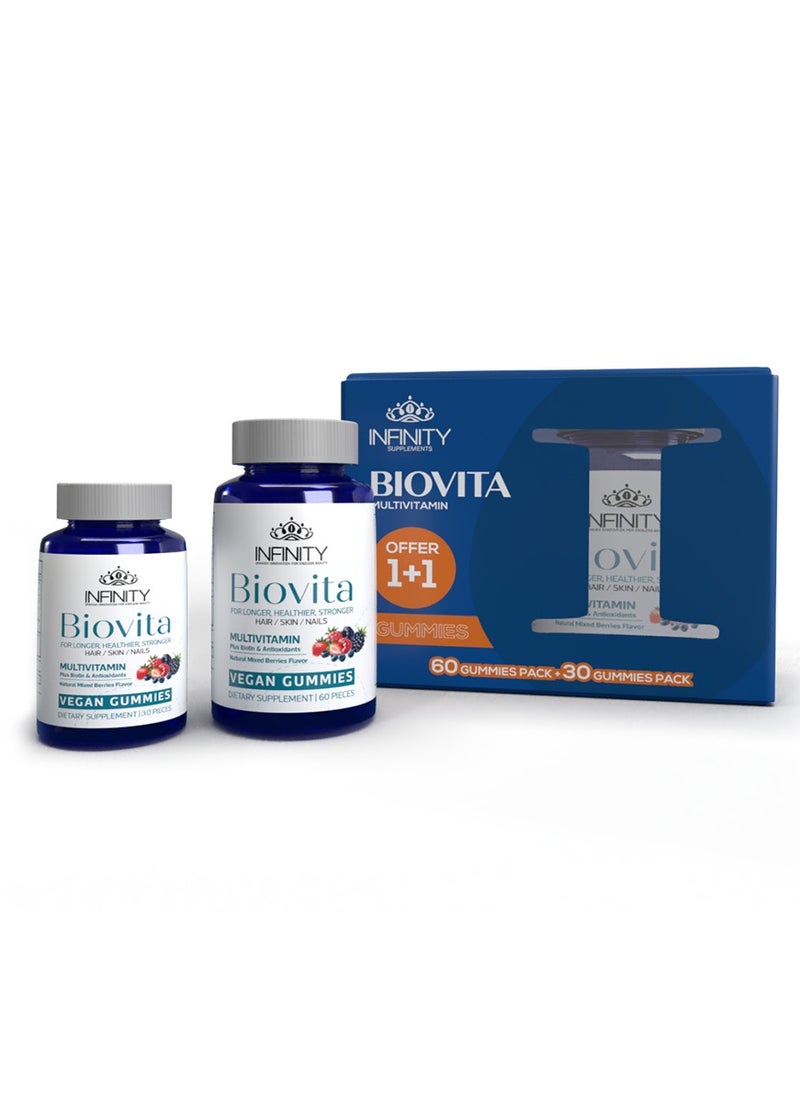 Infinity Biovita - 60+30 Gummies - Buy 1 Get 1 free  - Image 1