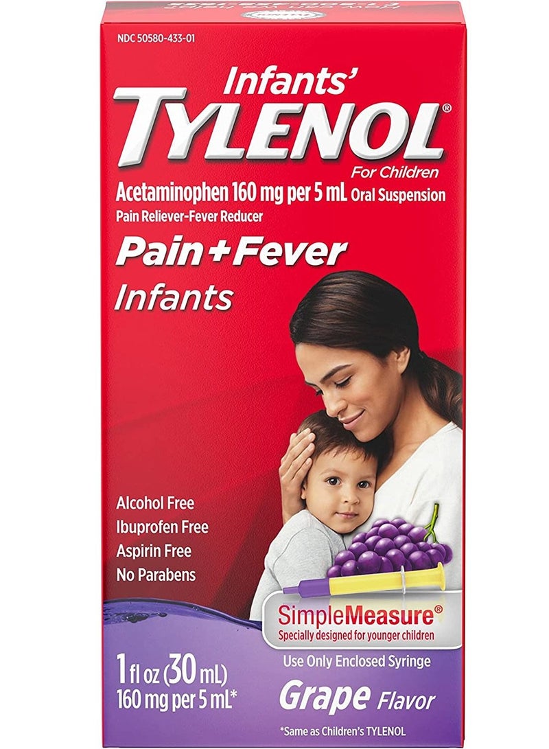 مسكن للتخفيف المؤقت من الأوجاع والآلام الطفيفة الناتجة عن نزلات البرد والأنفلونزا والتهاب الحلق وآلام الأسنان لطفلك - Image 1